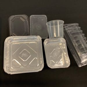Microwave Container Rect Lids / 100