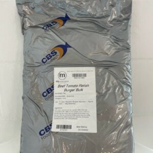 BEEF & TOM/RELISH BURGER MEAL 5KG
