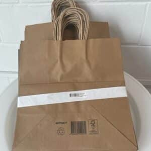 BROWN TWIST HND BAG/250